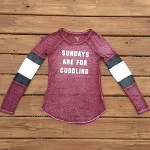 NWOT Target Zoe & Liv Baseball Long Sleeve Tee